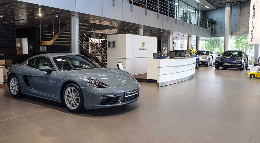 Đại lý xe Porsche Sài Gòn - Showroom trưng bày xe